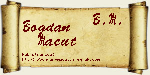 Bogdan Macut vizit kartica